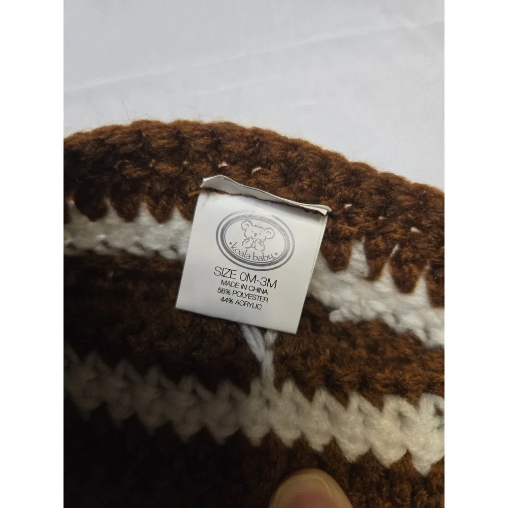 Koala Baby 0-3 Month Knitted Football Cap Hat Beanie Baby Photos‎